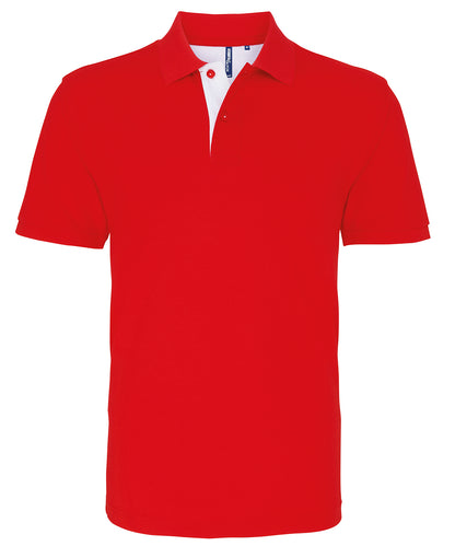 Asquith & Fox Men's classic fit contrast polo