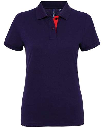 Asquith & Fox Women's contrast polo