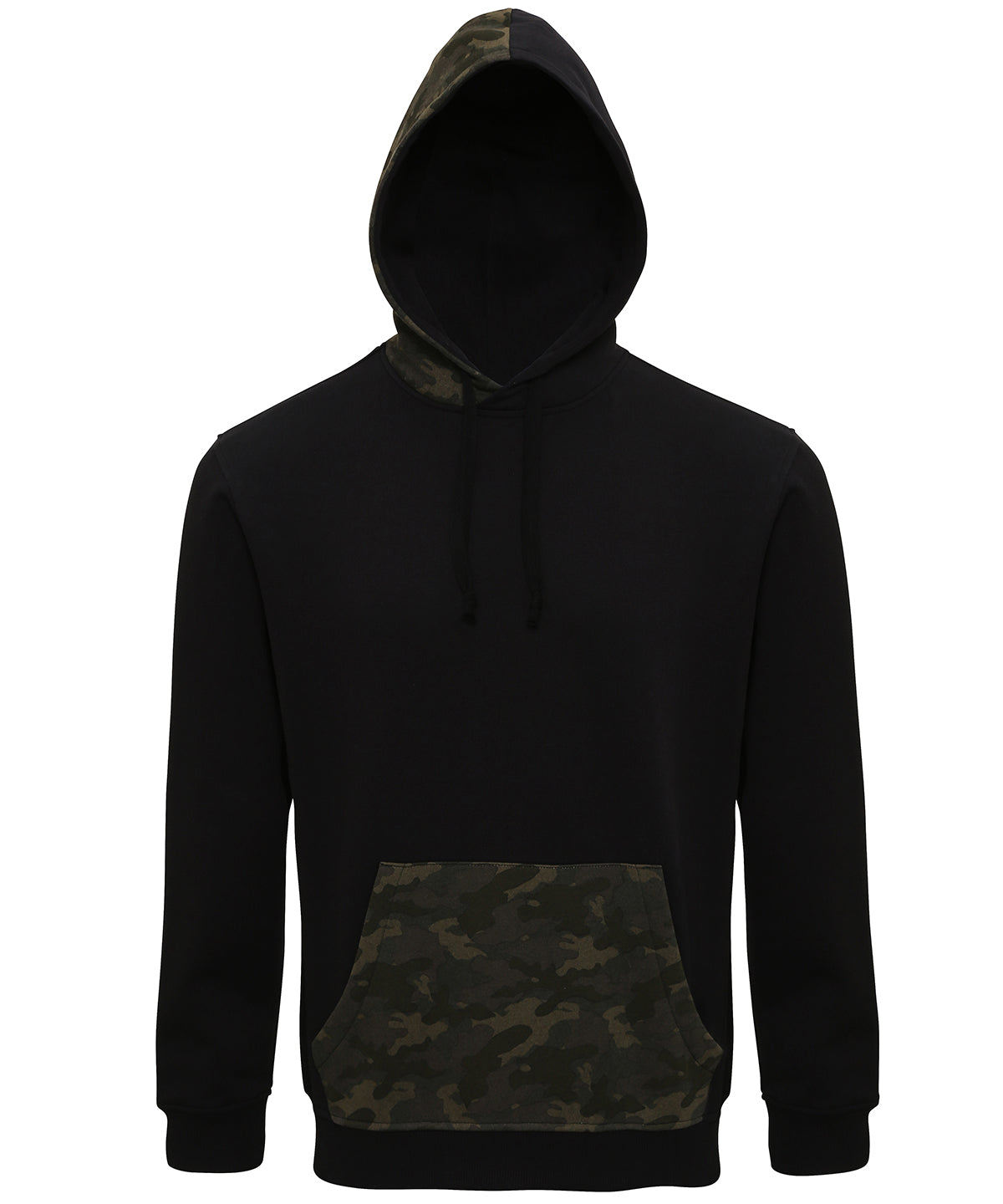 Asquith & Fox Men's camo trimmed hoodie
