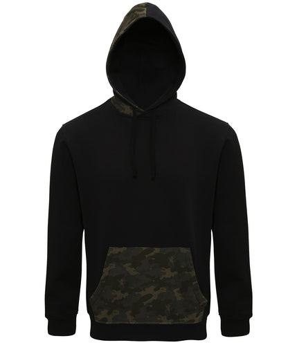 Asquith & Fox Men's camo trimmed hoodie