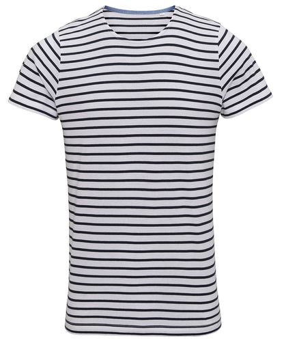 Asquith & Fox Men's Marinière coastal short sleeve tee