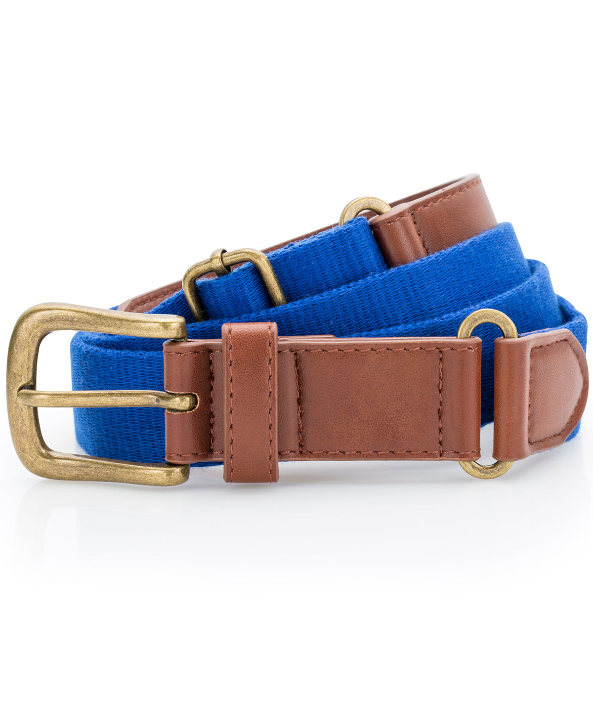 Asquith & Fox Faux leather and canvas belt