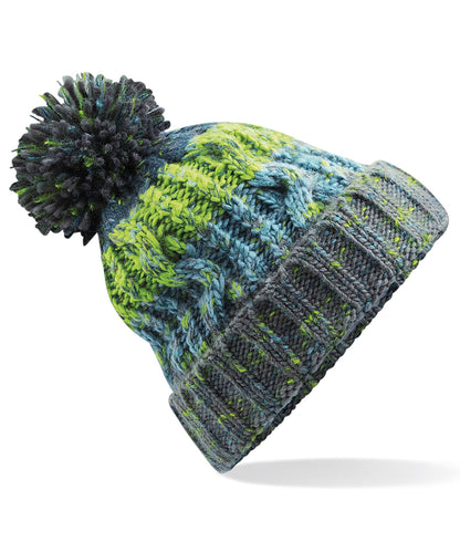 Beechfield Corkscrew pom pom beanie