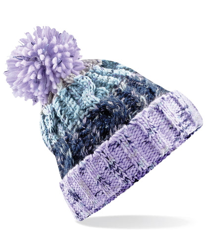 Beechfield Corkscrew pom pom beanie