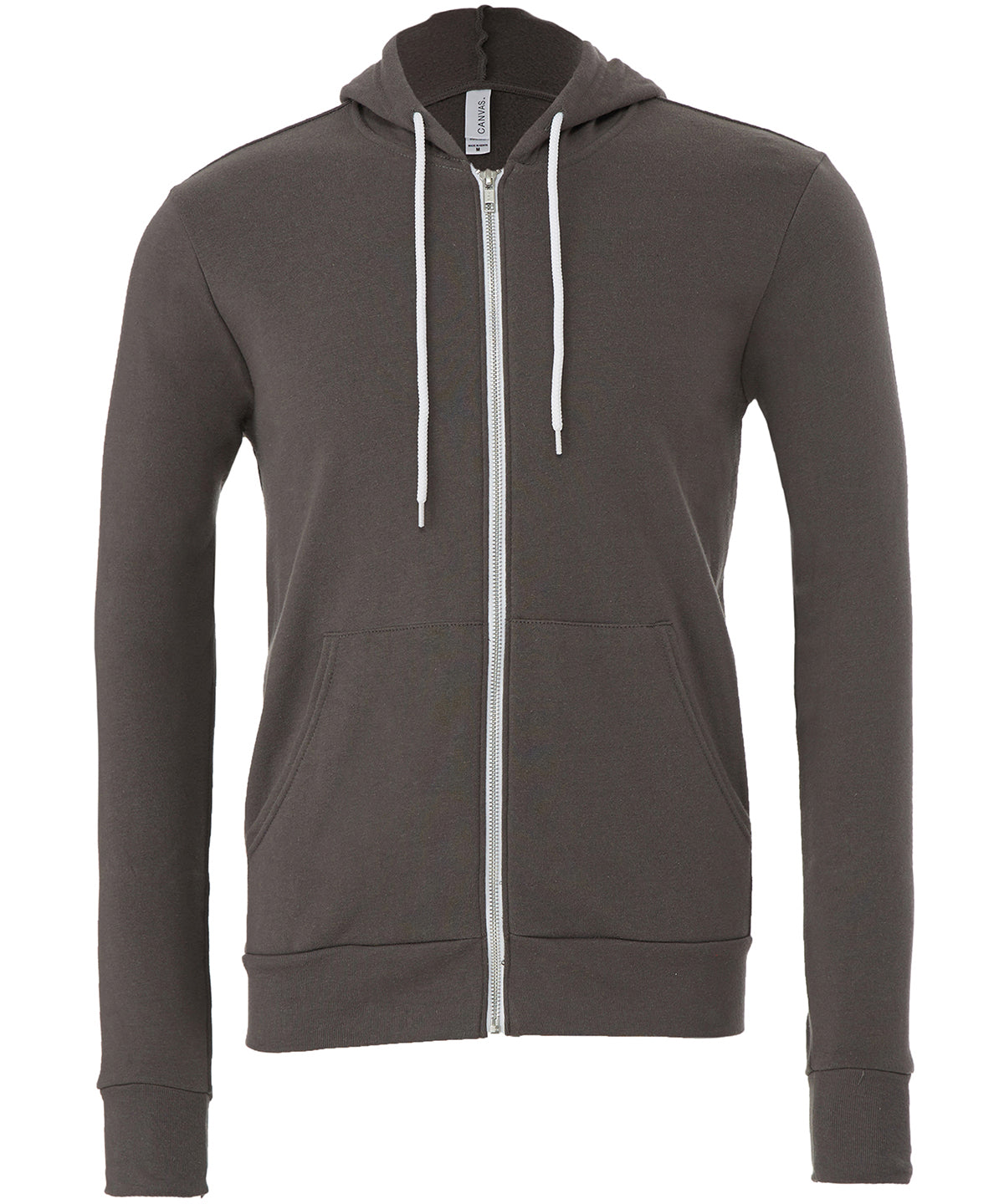 Bella Canvas Unisex polycotton fleece full-zip hoodie