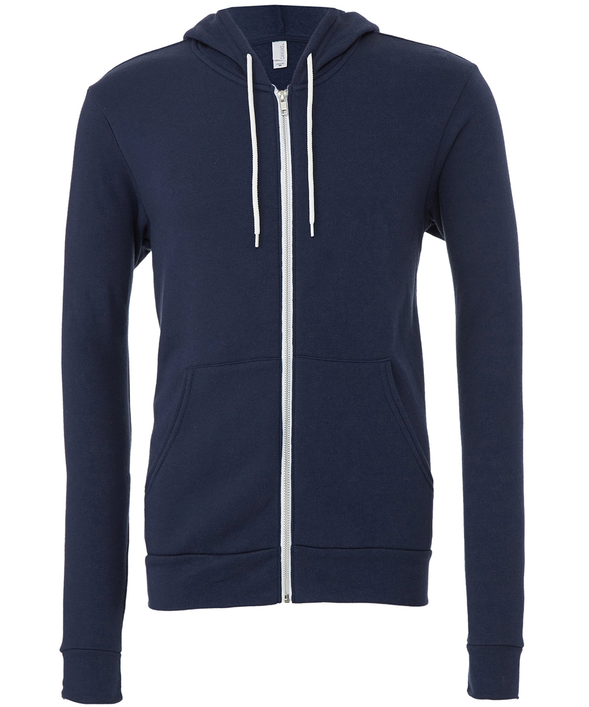 Bella Canvas Unisex polycotton fleece full-zip hoodie