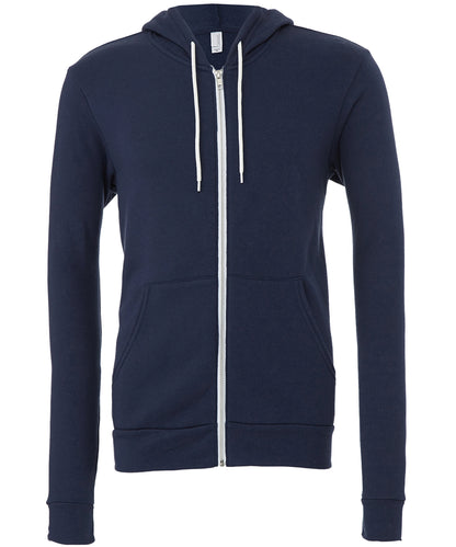 Bella Canvas Unisex polycotton fleece full-zip hoodie