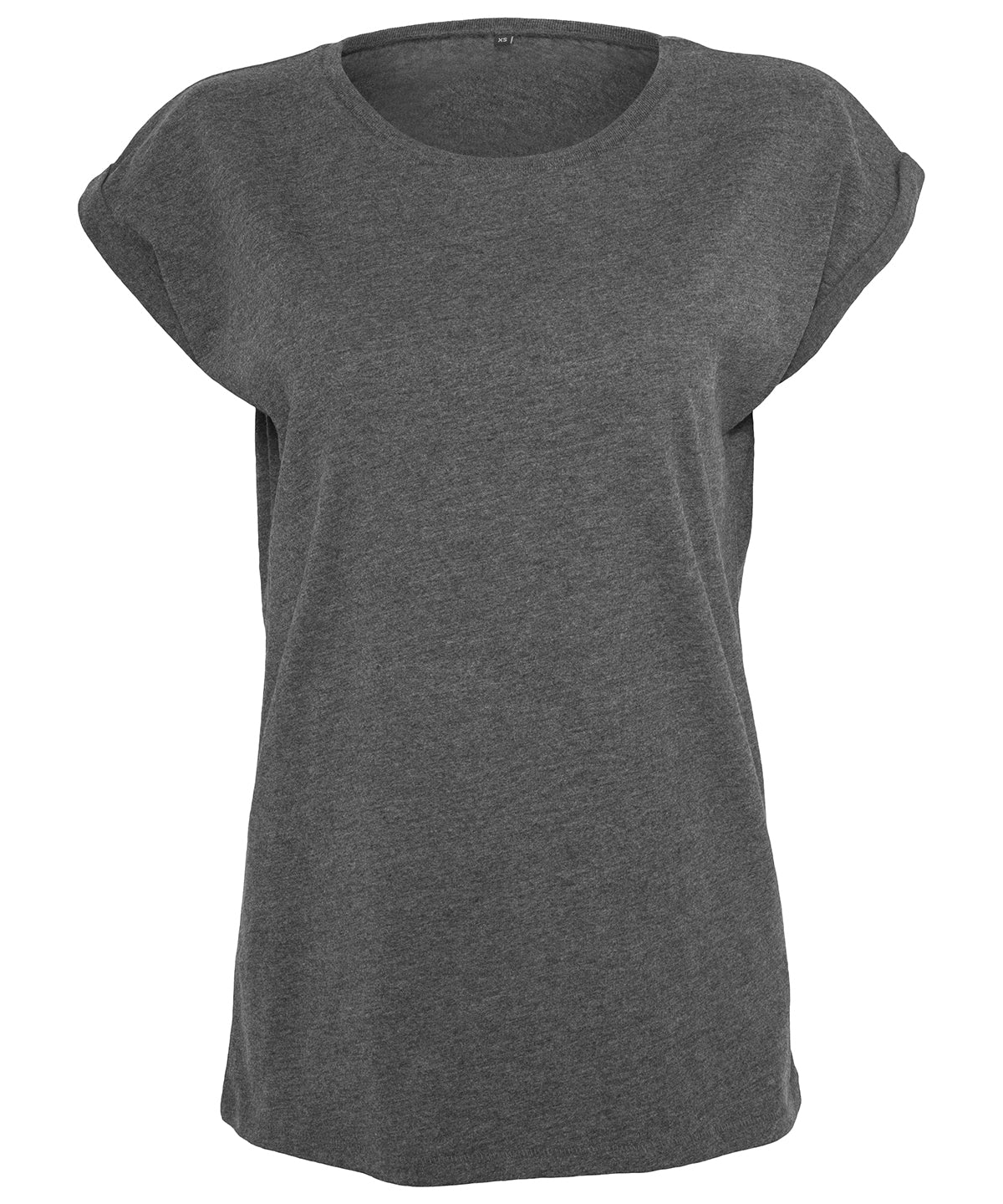 Build Your Brand Women's extended shoulder tee