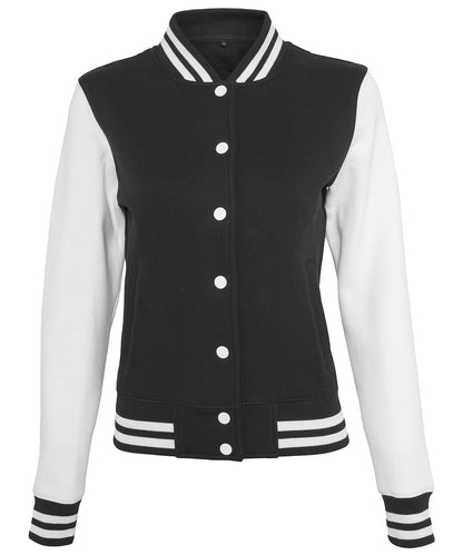 Build Your Brand Women's sweat college jacket