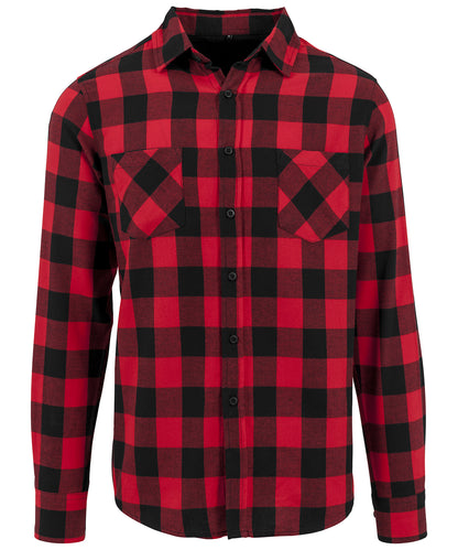 Build Your Brand Checked flannel shirt