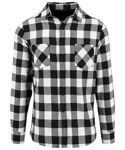 Build Your Brand Checked flannel shirt