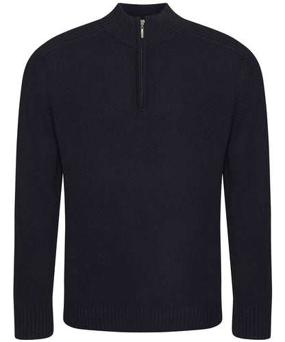 AWDis Ecologie Wakhan ¼ regen zip knit sweater
