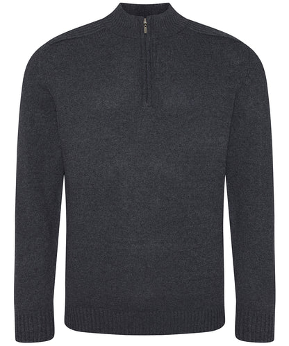 AWDis Ecologie Wakhan ¼ regen zip knit sweater