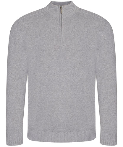 AWDis Ecologie Wakhan ¼ regen zip knit sweater