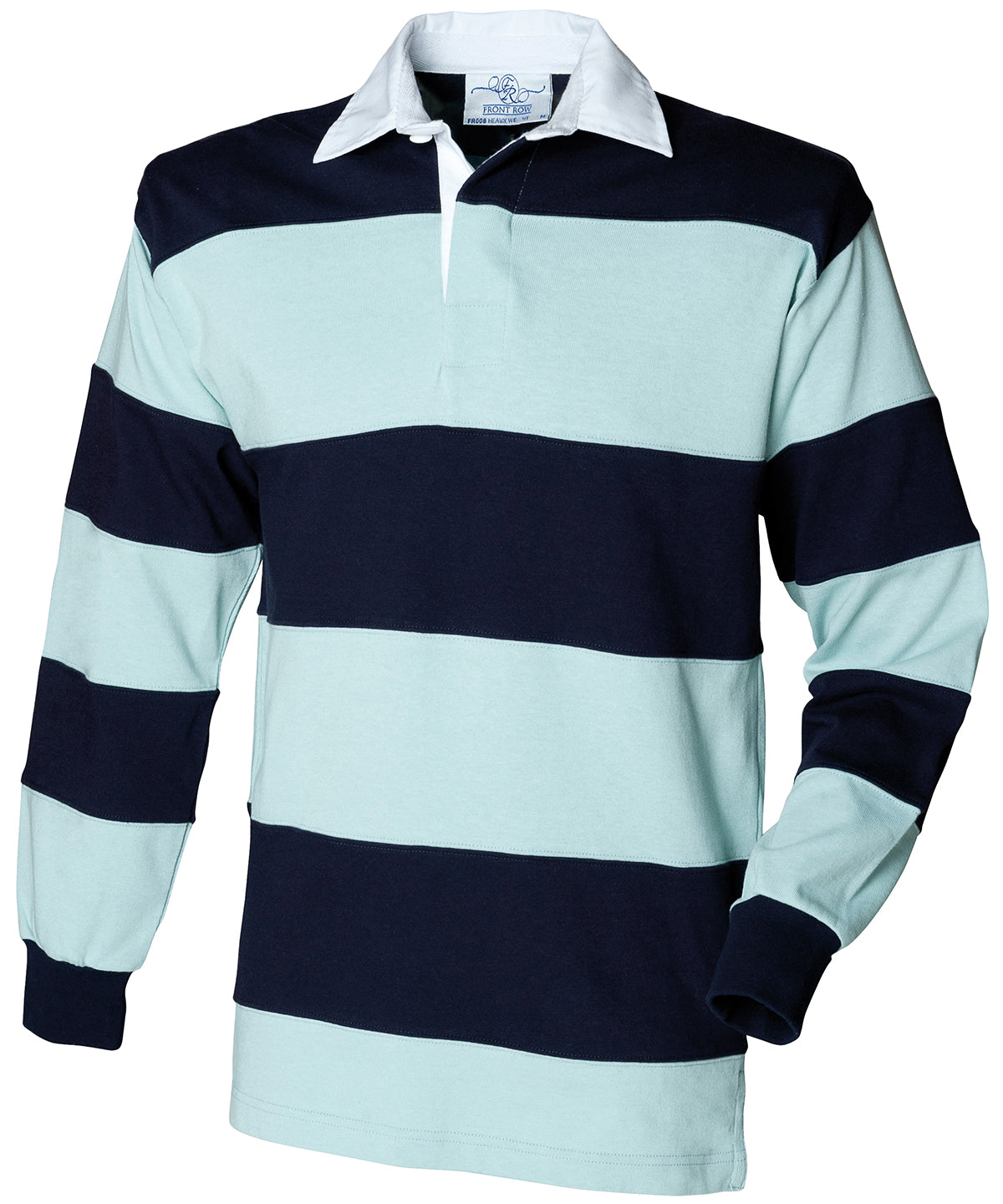 Front Row Sewn stripe long sleeve rugby shirt