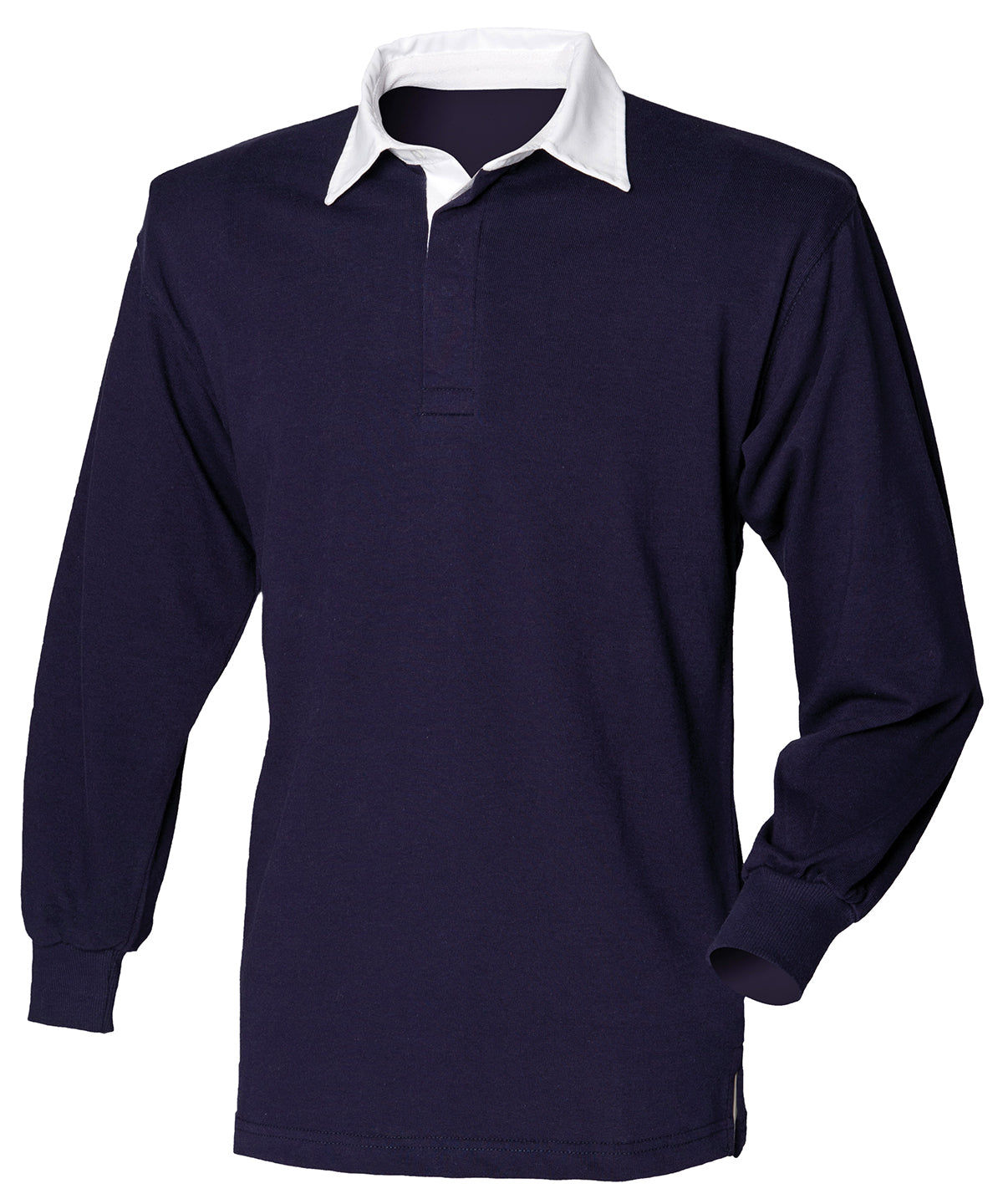 Front Row Long sleeve plain rugby shirt