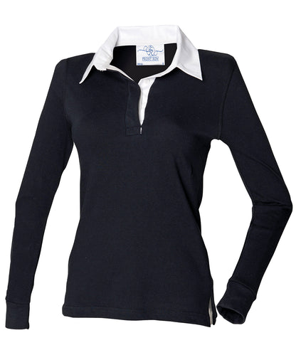 Front Row Women's long sleeve plain rugby shirt