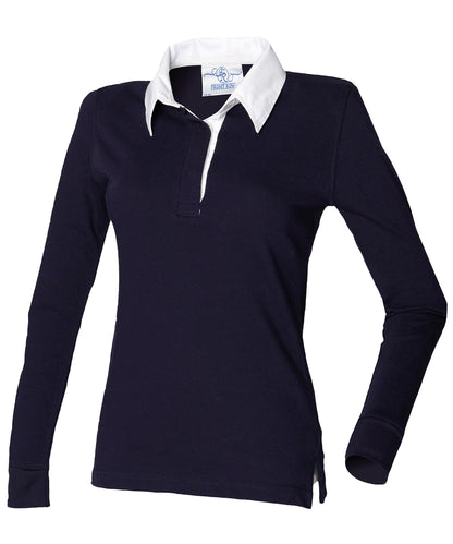 Front Row Women's long sleeve plain rugby shirt