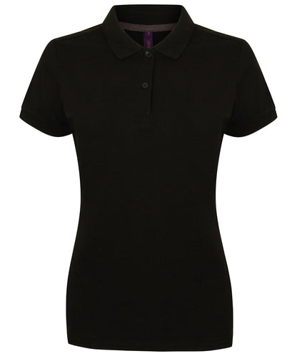 Henbury Women's micro-fine piqué polo shirt
