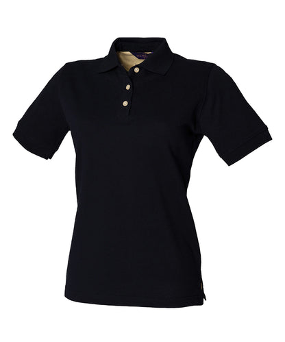 Henbury Women's classic cotton piqué polo shirt