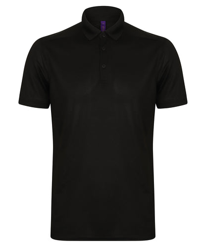 Henbury Stretch polo shirt with wicking finish (slim fit)