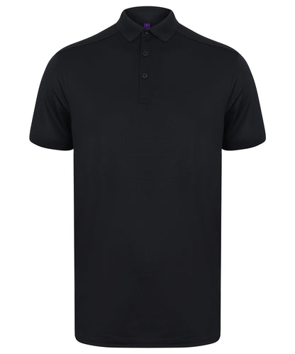 Henbury Stretch polo shirt with wicking finish (slim fit)