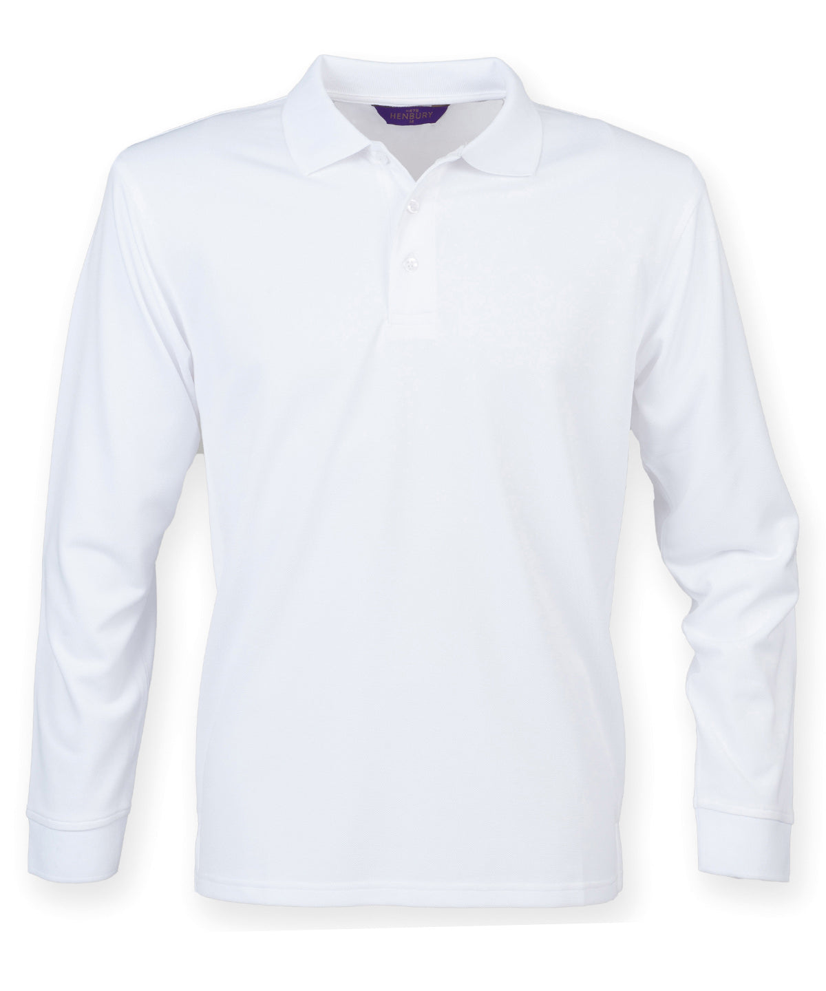 Henbury Long sleeve Coolplus® polo shirt
