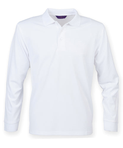 Henbury Long sleeve Coolplus® polo shirt