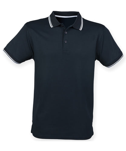 Henbury Double tipped Coolplus® polo shirt
