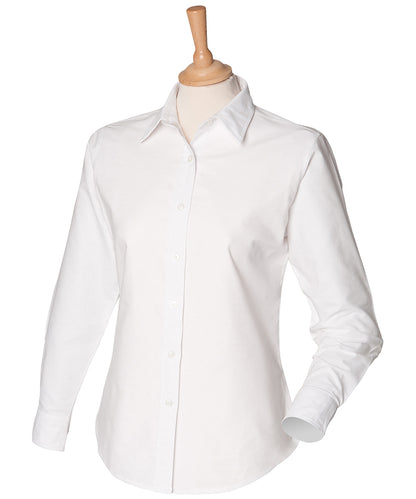 Henbury Women's classic long sleeve Oxford shirt