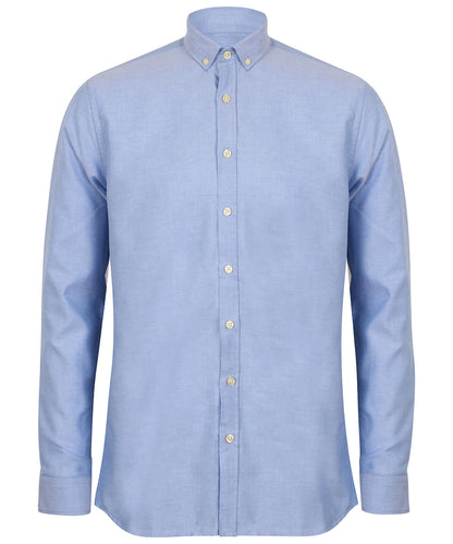 Henbury Modern long sleeve Oxford shirt