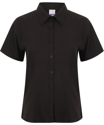 Henbury Women's wicking antibacterial short sleeve shirt