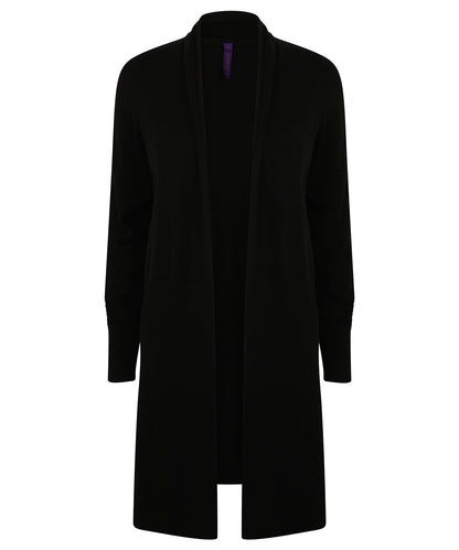 Henbury Women's longline open cardigan