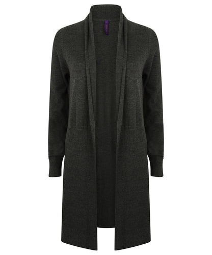Henbury Women's longline open cardigan