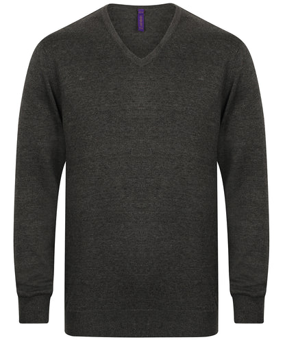 Henbury 12 gauge v-neck jumper