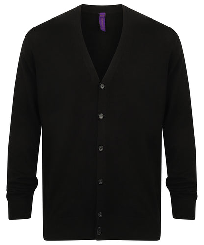 Henbury V-button cardigan