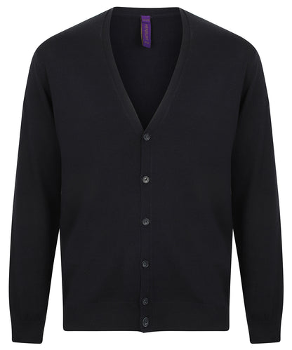 Henbury V-button cardigan