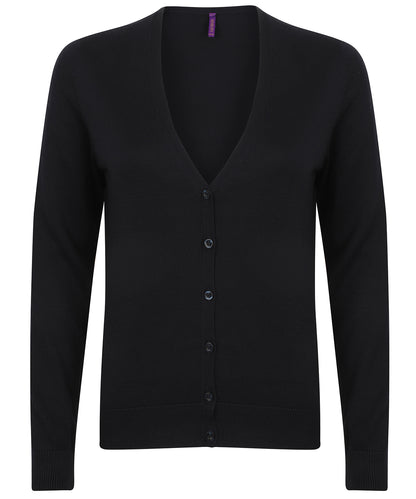 Henbury Women's v-neck cardigan