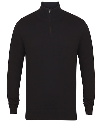 Henbury ¼ zip jumper