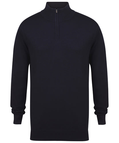 Henbury ¼ zip jumper