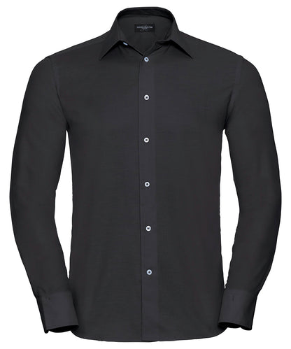 Russell Athletic Collection Long sleeve easycare tailored Oxford shirt