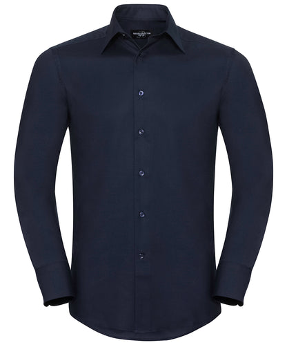 Russell Athletic Collection Long sleeve easycare tailored Oxford shirt