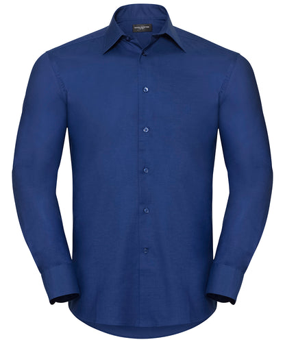 Russell Athletic Collection Long sleeve easycare tailored Oxford shirt