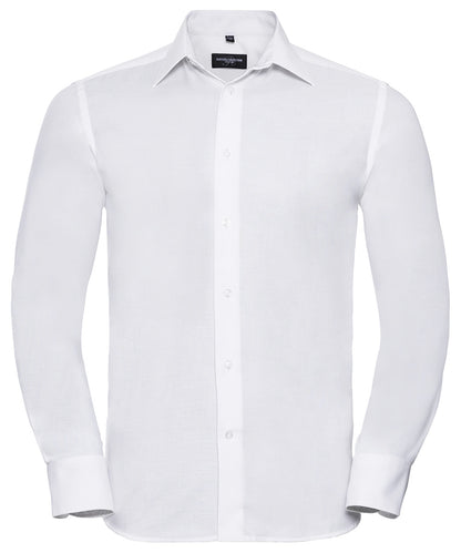 Russell Athletic Collection Long sleeve easycare tailored Oxford shirt