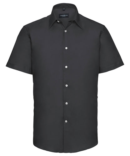 Russell Athletic Collection Short sleeve easycare tailored Oxford shirt