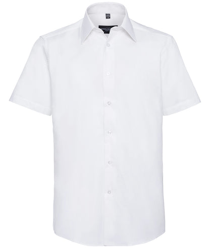 Russell Athletic Collection Short sleeve easycare tailored Oxford shirt