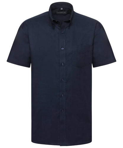 Russell Athletic Collection Short sleeve easycare Oxford shirt
