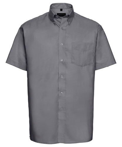 Russell Athletic Collection Short sleeve easycare Oxford shirt