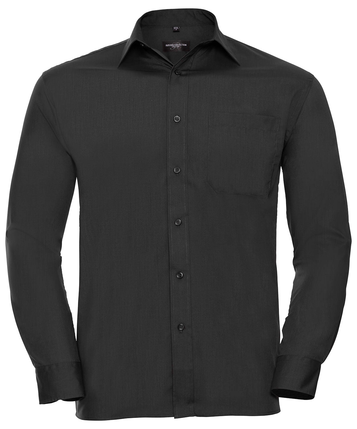 Russell Athletic Collection Long sleeve polycotton easycare poplin shirt