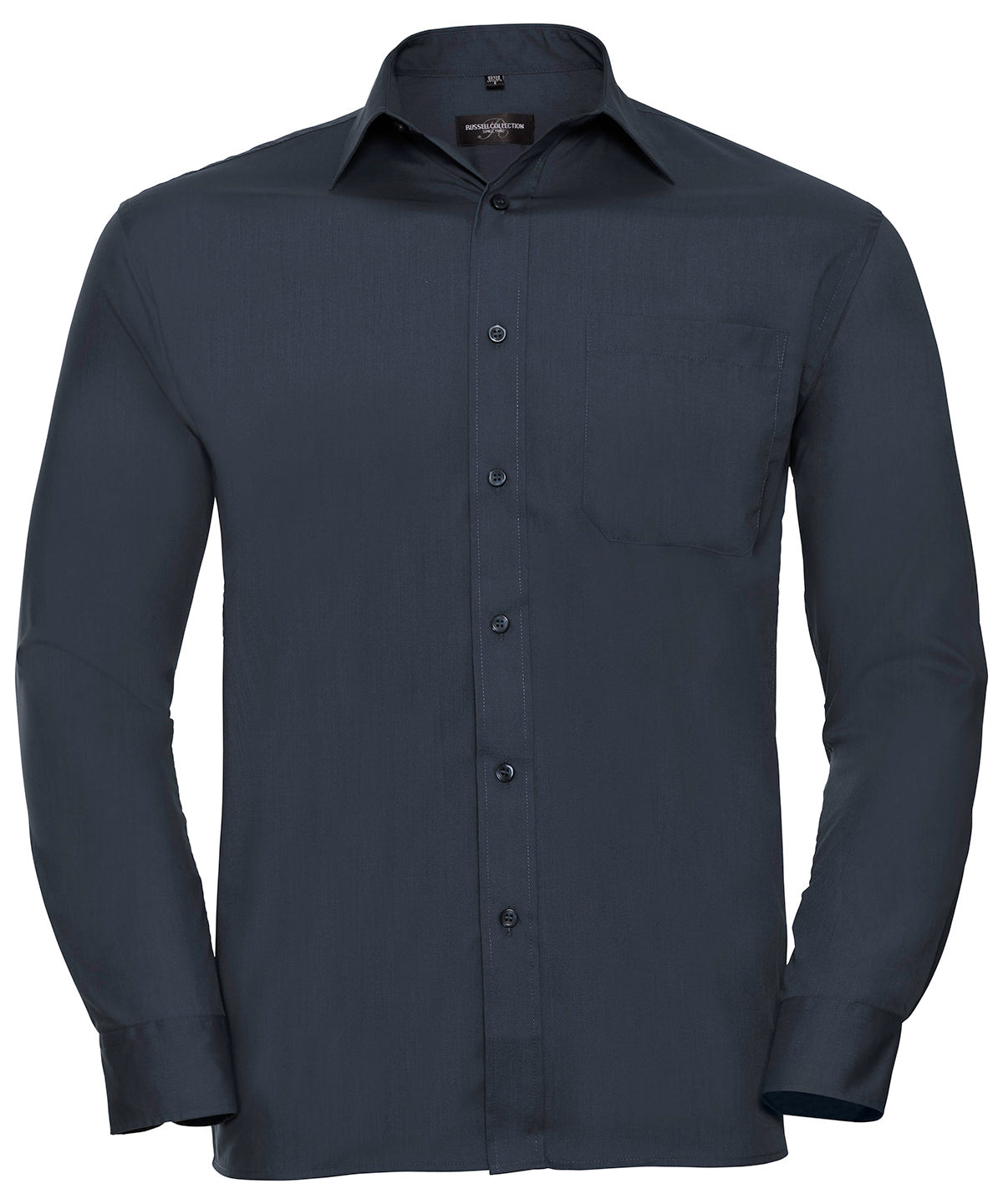 Russell Athletic Collection Long sleeve polycotton easycare poplin shirt